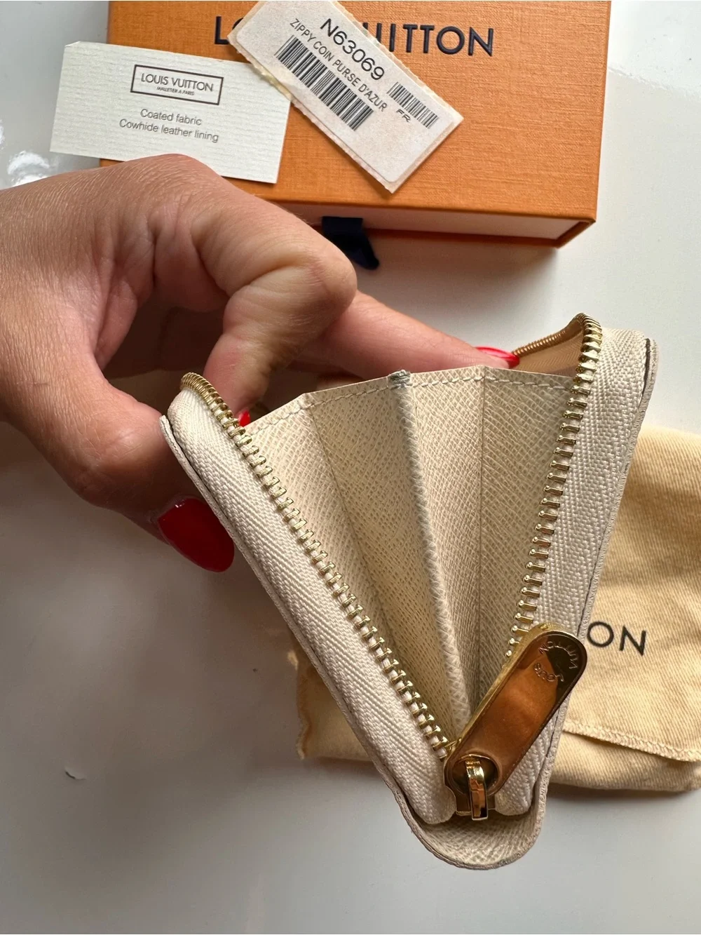 Louis Vuitton Damier Azur Zippy Coin Purse